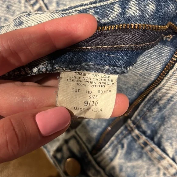 Vintage 80’s Weathered Blues Denim Skirt - Picture 5 of 6